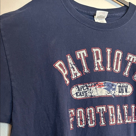 Fruit of the Loom Navy Patriots Football Tee - Picture 12 of 14
